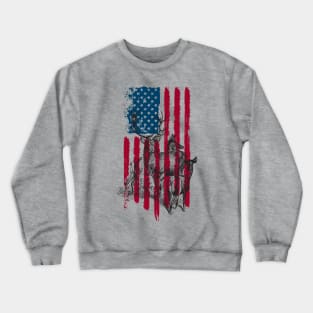 American Deer Hunter patriotic Crewneck Sweatshirt